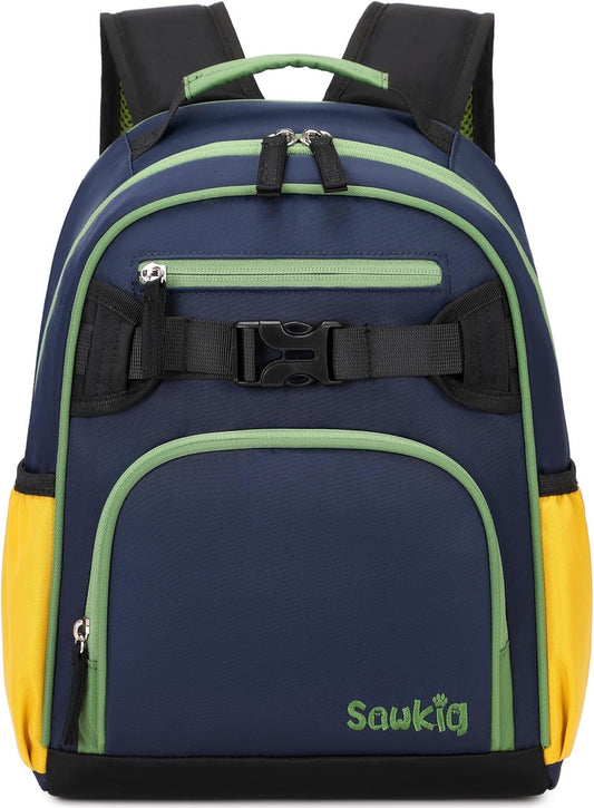 Cute Mini Toddler Backpacks for Boys 2-4 Little Kids Backpack Preschool Bookbag (Indigo)