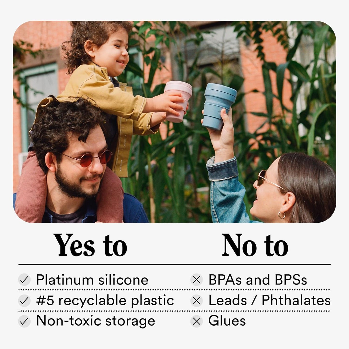 STOJO Titan Collapsible Travel Cup With Straw - Cashmere Gray, 24oz / 710ml - Reusable To-Go Pocket Size Silicone Cup for Hot & Cold Drinks - Camping and Hiking - Microwave & Dishwasher Safe