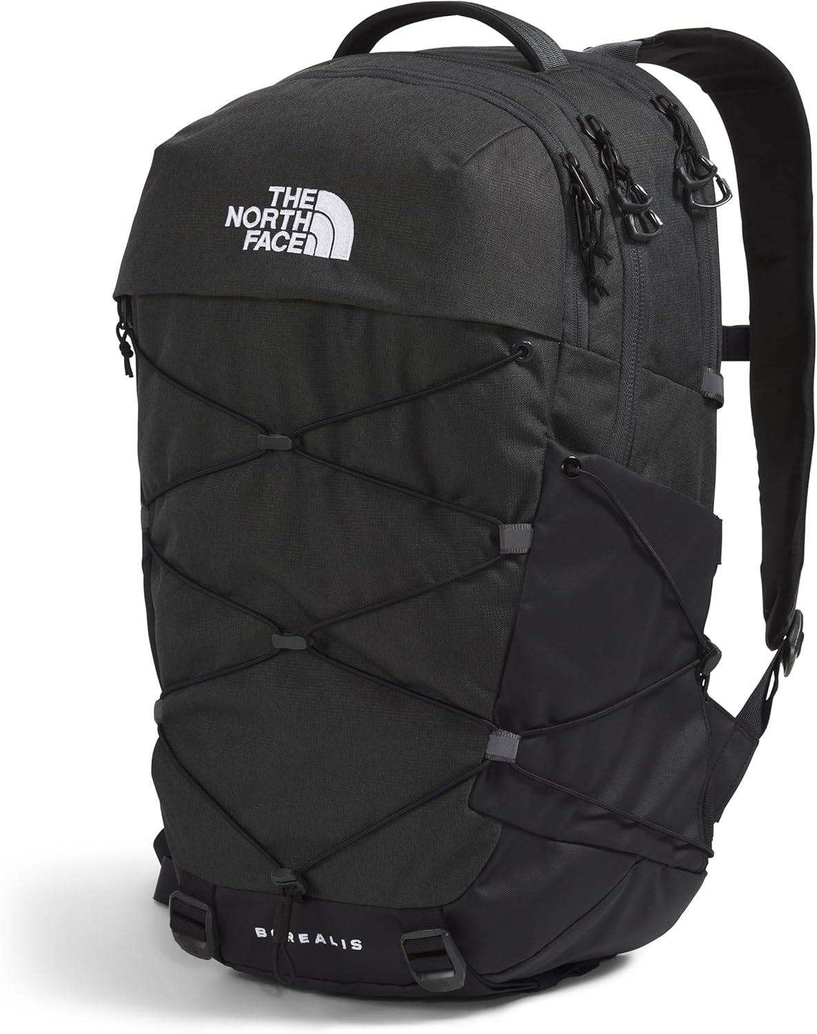 THE NORTH FACE Borealis Commuter Laptop Backpack | Water Repellent Finish, 16" Laptop Sleeve, Large Main Compartment for Everyday Carry, Asphalt Grey Light Heather/TNF Black-NPF, One Size