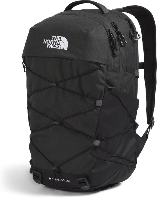 THE NORTH FACE Borealis Commuter Laptop Backpack | Water Repellent Finish, 16" Laptop Sleeve, Large Main Compartment for Everyday Carry, Asphalt Grey Light Heather/TNF Black-NPF, One Size