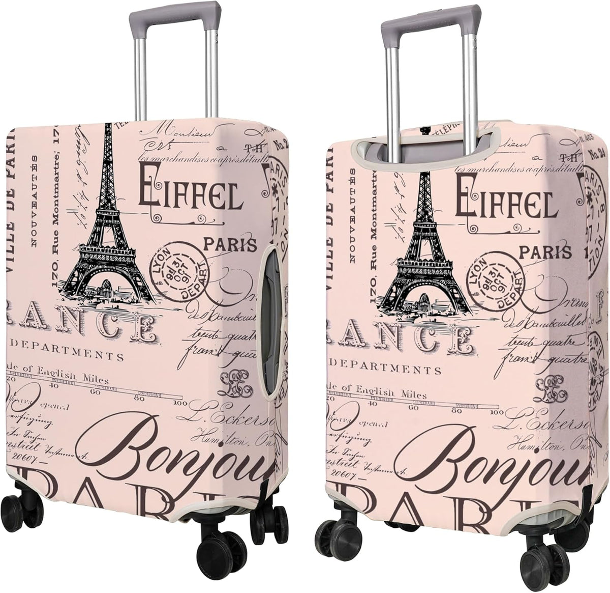 Travel Luggage Cover Suitcase Protector Fits 18-32 Inch Wheel Covers PatternedTravel Related Items Flower Luggage Protector Elastic M