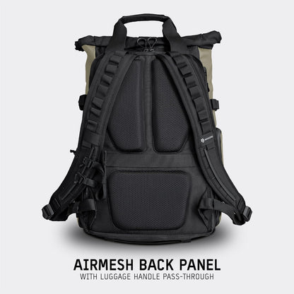 WANDRD PRVKE 31L, V3 Backpack: Weather-Resistant Travel & Camera Backpack with Laptop Sleeve, Quick Side Access, Clamshell Opening – Ideal Photography & Travel Bag (Yuma Tan)