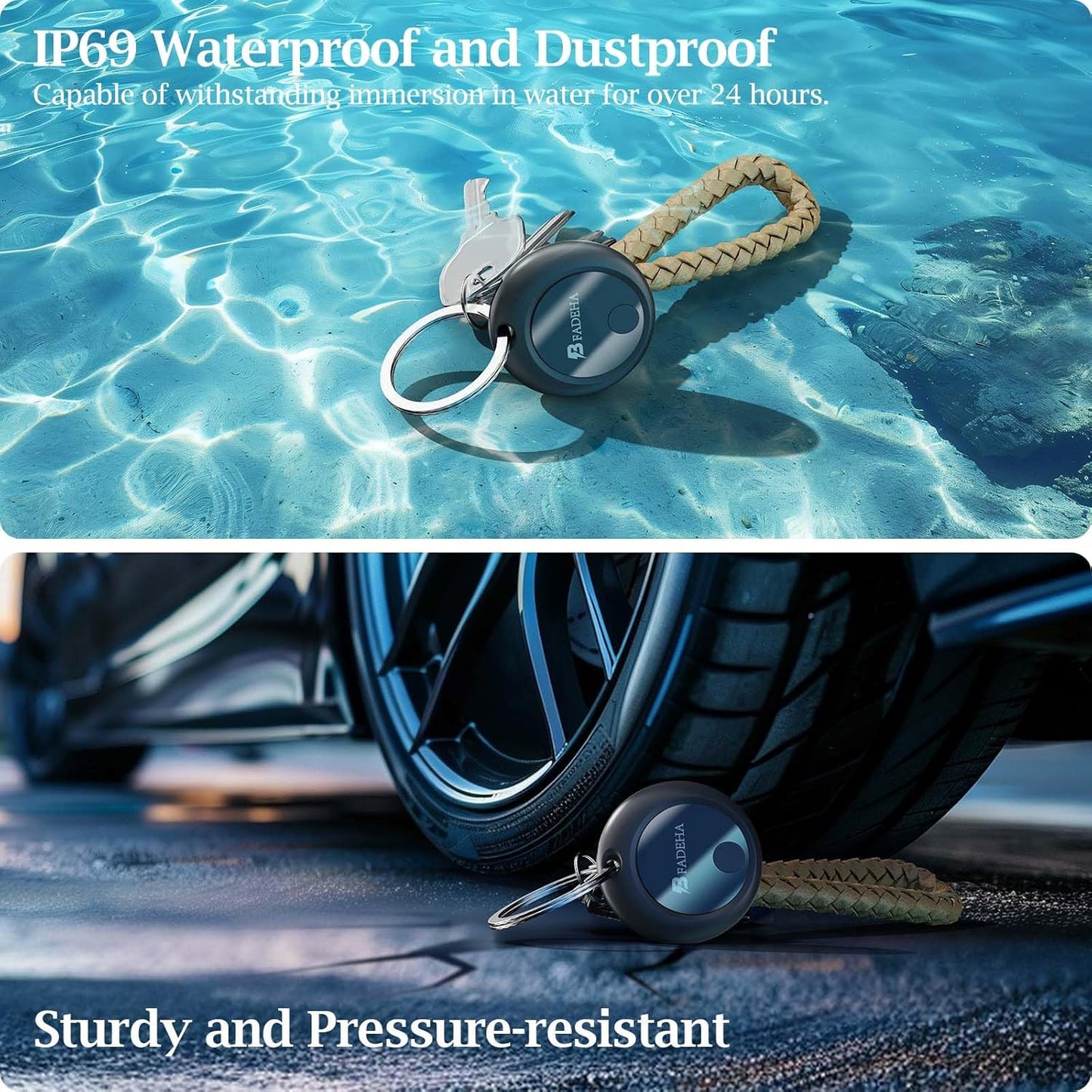 2025 [Apple MFi Certified] (iOS Only) Bluetooth Tracker Smart Finder for Apple Find My, iPhone Card Wallet Finder GPS Tracker, 5-10 Years Battery, Keys Finder and Item Locator for Keys, Bags, Passport