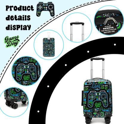 Kids Suitcase Set for Boys Hardside Luggage with Spinner Wheels 2 Piece 16inch Toddler Suitcase for Boys Travel Carry on Luggage Airline Approved