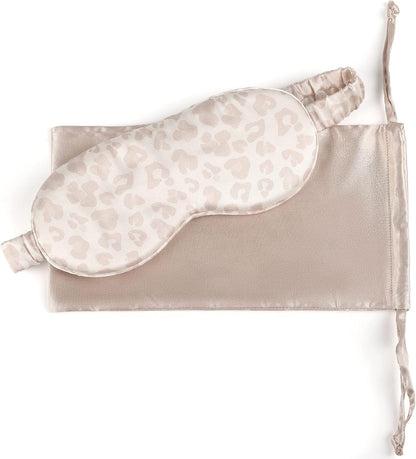 Silk Sleep Mask Light Blocking Luxury 100% Mulberry 22mm Silk Eye Mask Eye Cover Blindfold Ultra Soft Light & Comfy Anti Aging Skin Care with Travel Bag Gift Package