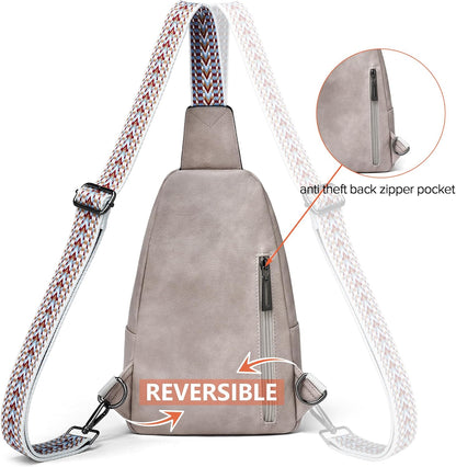 Sling Bag Crossbody Bags for Women Small Cross Body Bag Fanny Packs Chest Sling Purse for Daily Travel Leisure Sport