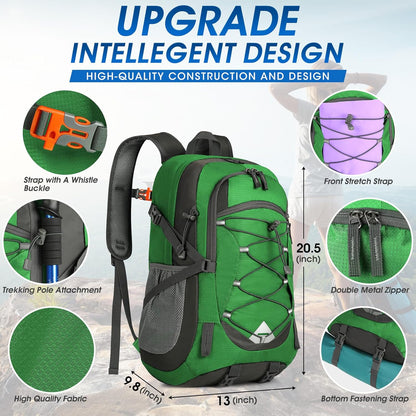 IGOLUMON Hiking Backpack 40L Packable Lightweight Camping Backpack Men Women Waterproof Hiking Daypack Outdoor Travel Daypack