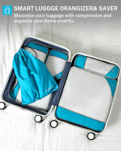Compression Packing Cubes, Gonex Extensible Storage Mesh Bags Organizers