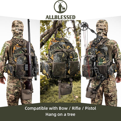 hunting backpack for men Waterproof Camo Hunting Pack gifts for men hunting gear Day Pack-BlessedLeaf-35L