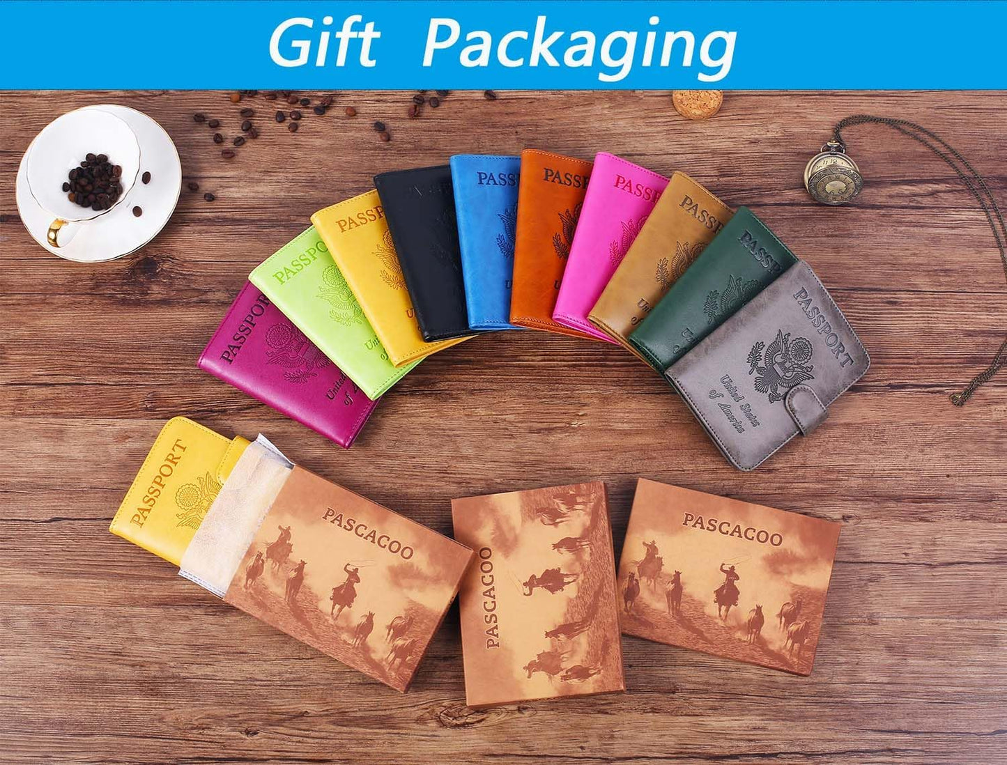 Airtag Passport Holder Cover Wallet RFID Blocking Leather Case Travel Essentials Luggage Accessories Travel Must Have(118#Black)