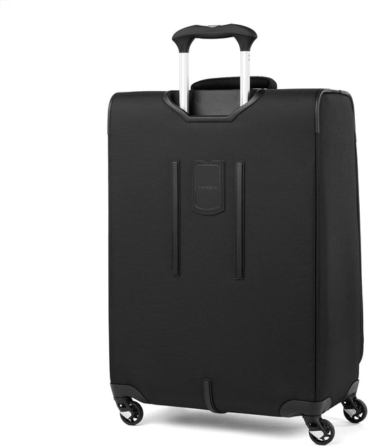 Travelpro Maxlite 5 Softside Expandable Checked Luggage with Spinner Wheels, Lightweight, 25-Inch — Black