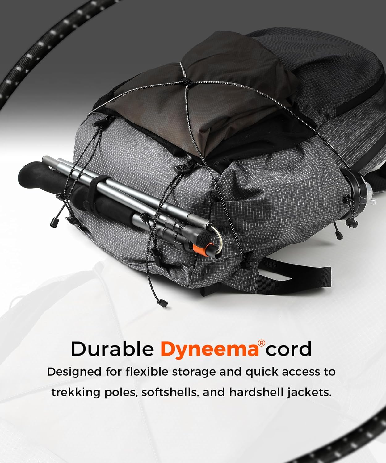 Lightweight Hiking Backpack, Camping Backpack 20L Small Backpacks Water Resistant Daypack for Women Men (Grey)