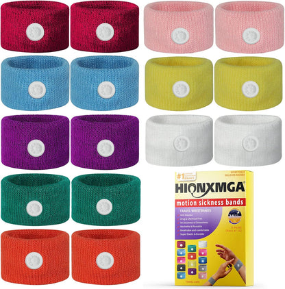 Motion Sickness Bands/Acupressure Nausea Wristband for Nausea,Sea Sickness Wristbands for Natural Relief of Morning Sickness,Dizziness, Motion Sickness(Car, Sea, Flying Travel Sickness)