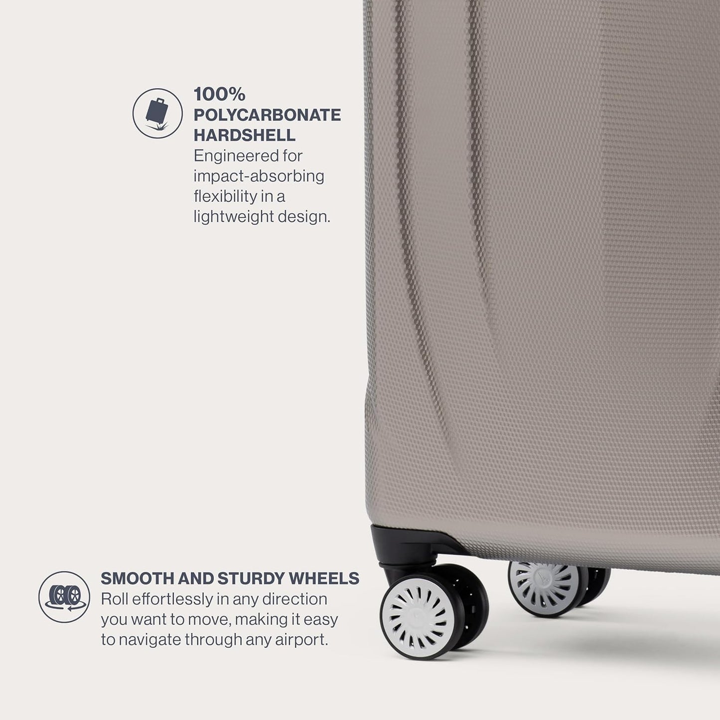 Travelpro Pathways 3 Hardside Expandable Luggage, 8 Spinner Wheels, Lightweight Hard Shell Suitcase, Checked Large 28 Inch, Champagne