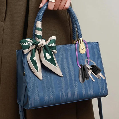 Key Chain, Brass Key Rings 2 Pack Screw Lock Key Organizer with 4 Rings Carabiner Keychain Clip for Men and Women