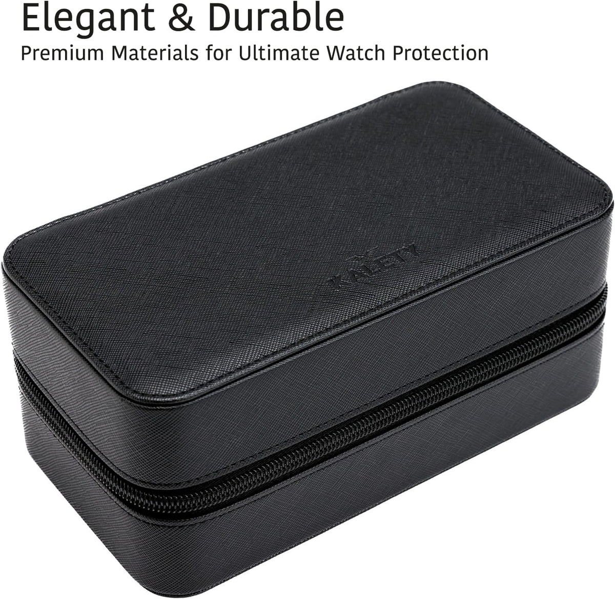 Watch Travel Case for Men | Leather Watch Case with 3 Slots | Perfect Travel Watch Organizer | Portable Watch Carrying Case for Men