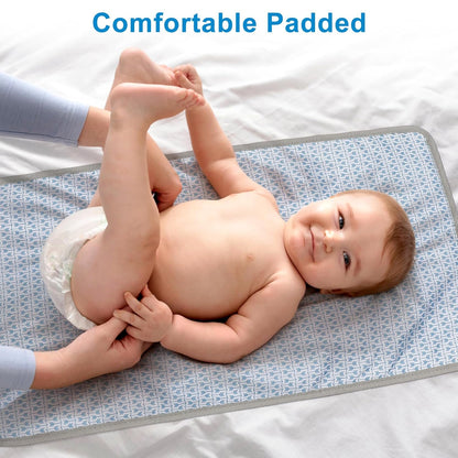 Accmor Portable Diaper Changing Pad, Waterproof Baby Changing Mat, Foldable Portable Travel Changing Pads for Baby, Grey