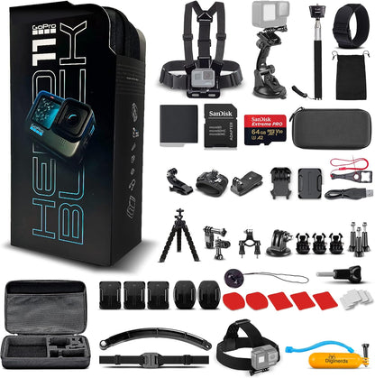 GoPro HERO11 Black 5.3K Sports Camera with Accessories