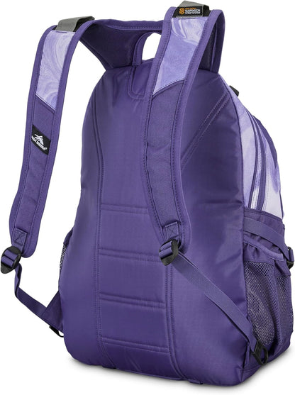 High Sierra Loop Daypack, Purple Marble Swirl, One Size