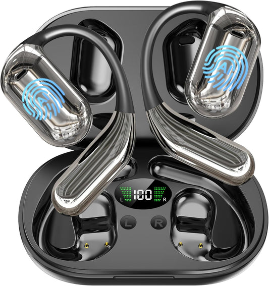 AI Translation Earbuds Real Time, 3-in-1 Translator Earbuds 134 Languages & Accents and Long Battery Life, HF Sound, Spanish/English Audífonos Traductores for Travel Business Learning, Black