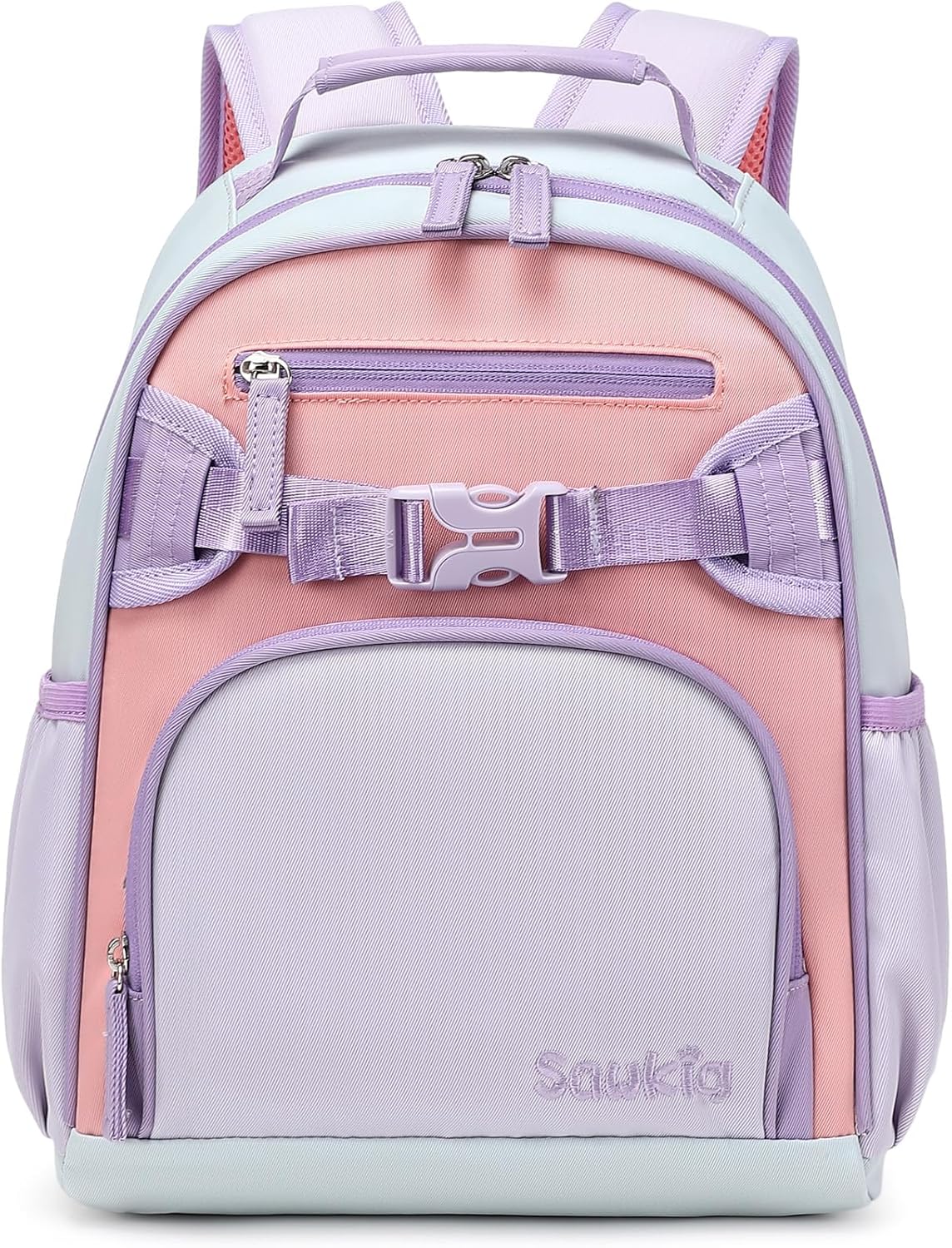 Cute Mini Toddler Backpacks for Girls 2-4 Little Kids Backpack preschool Bookbag (Purple Pink)