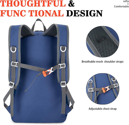 Hiking Backpack,Large 35L Travel Backpacks for Men Women,Water Resistant Ultra Lightweight Foldable Packable Camping Daypack for Outdoor Sports