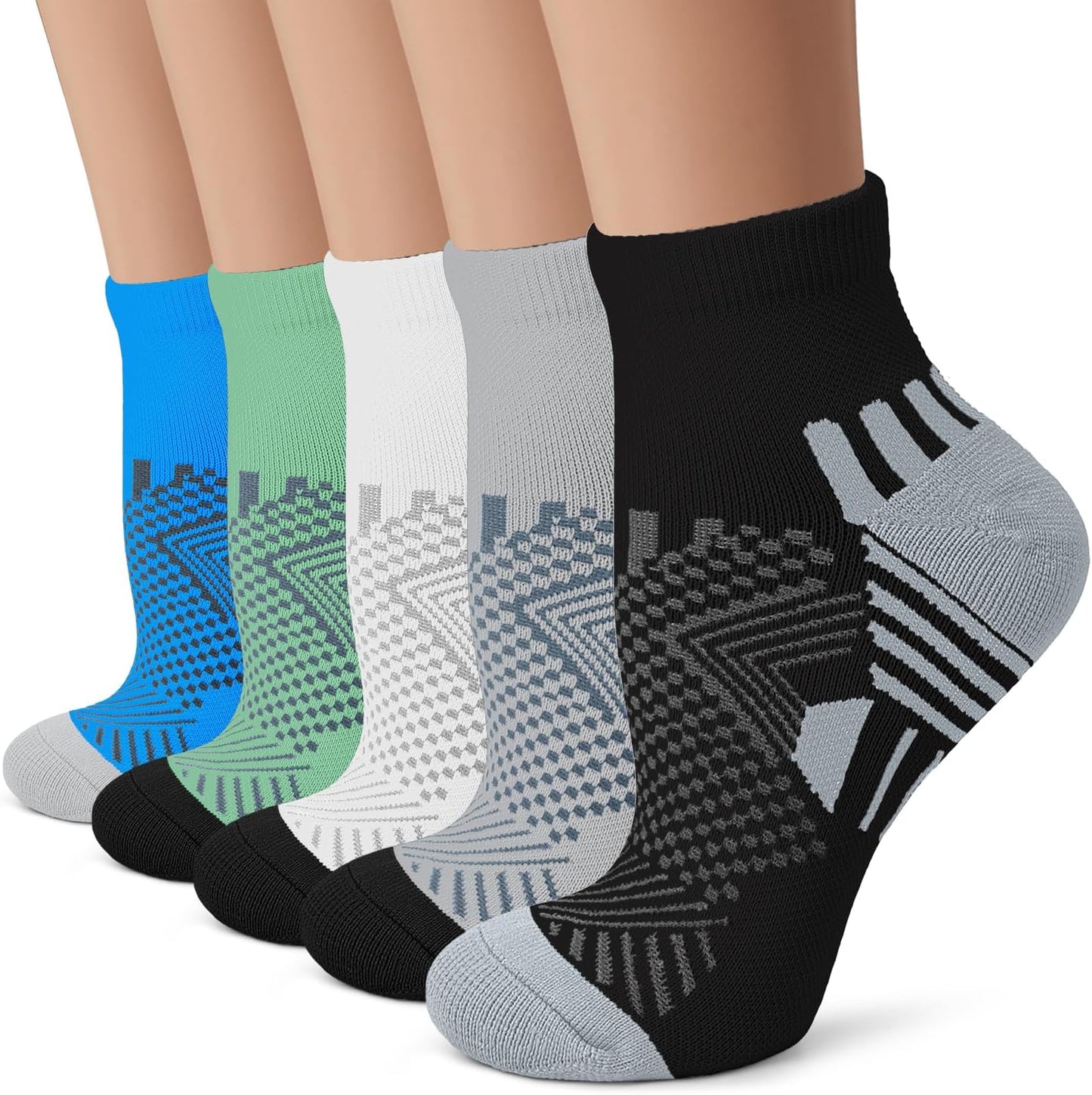 Iseasoo Copper Compression Socks for Men & Women – Plantar Fasciitis Relief, Ankle Support & Circulation – Running & Recovery