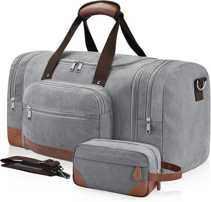 Dimayar Expandable Duffle Bag for Men, 50L Large-Capacity Weekender, Water-Resistant Mens Duffle Bags for Traveling, Lightweight & Durable Overnight Carry-On, Versatile Gym and Travel Bag