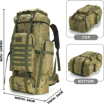 King'sGuard 70L Camping Hiking Backpack Tactical Backpack Military Molle Rucksack Backpack for Outdoor