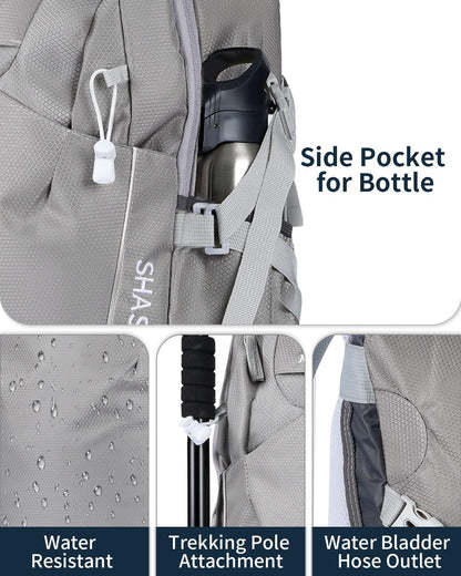 Hiking Backpack 40L Lightweight Waterproof Daypack for Men Women Outdoor Camping Mountaineering Trekking Travel Bag