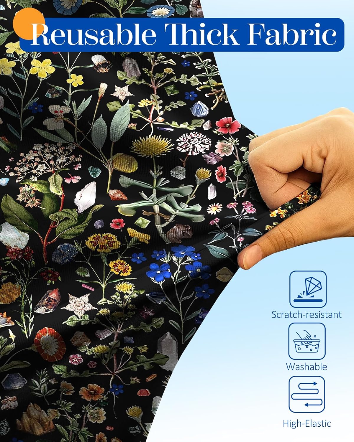 Slohif Luggage Cover for Suitcase Tsa Approved Protector - Luggage Sleeve Large Suit Case Cover Travel Stretch Baggage Case Protective Washable Fit 18-20 Inch Flower XS
