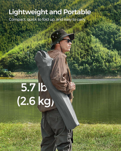 SONGMICS 2 Pack Folding Camping Chairs, Load 330 lb, Cup Holder and High Backrest, Heavy-Duty Structure, for Lawn, Garden, Fishing, Terrace