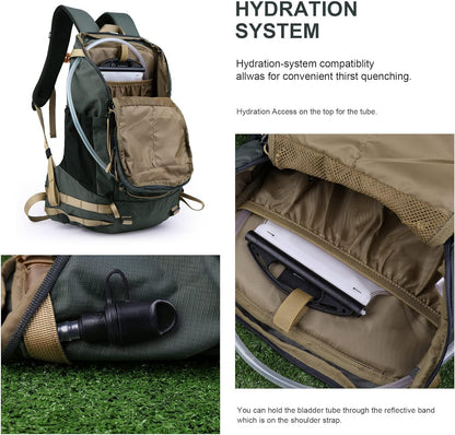 MOUNTAINTOP Hiking Backpack 35L Travel Backpack Lightweight Daypack for Men&Women Outdoor Camping