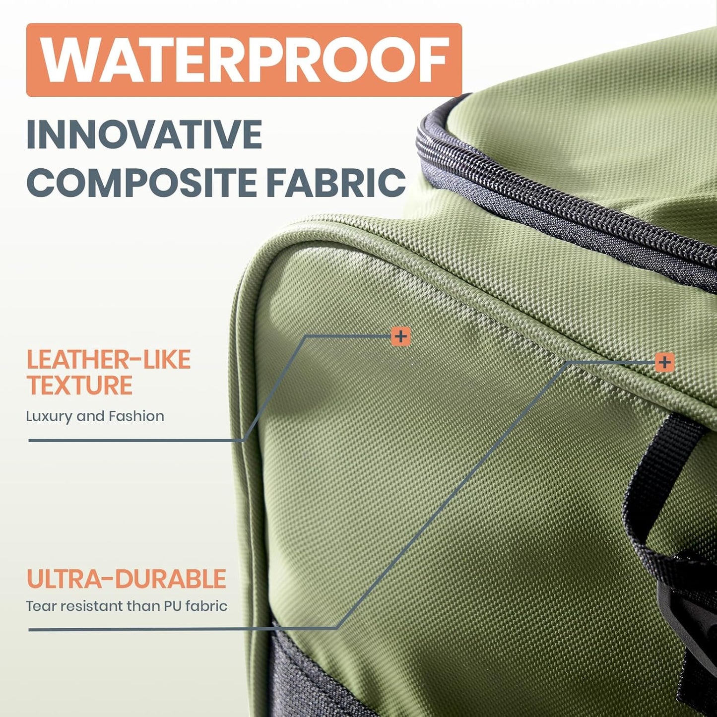 Fanwoli 30'' Rolling Duffel Bag with 2 Wheels - No-Sag Design for Heavy Loads, Expandable 100L-120L Waterproof Luggage, Foldable Lightweight Design with Muti Straps & Lock for Travel