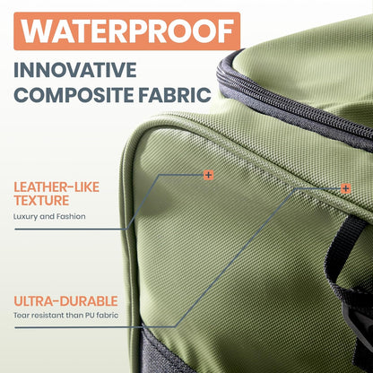 Fanwoli 30'' Rolling Duffel Bag with 2 Wheels - No-Sag Design for Heavy Loads, Expandable 100L-120L Waterproof Luggage, Foldable Lightweight Design with Muti Straps & Lock for Travel