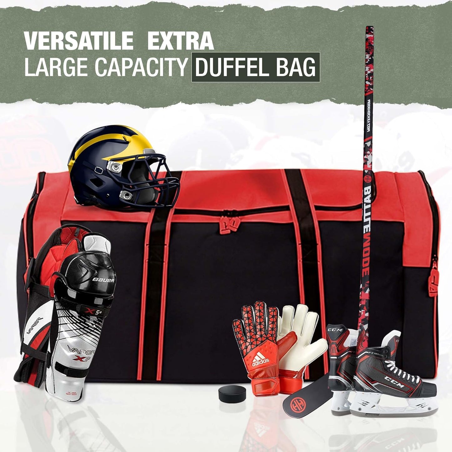 Jetstream Heavy Duty Multi Pocket Durable Sports Gym Equipment Travel Duffel Bag