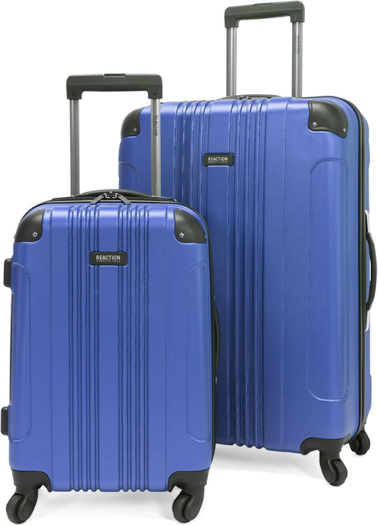 Kenneth Cole REACTION Out of Bounds Lightweight Hardshell 4-Wheel Spinner Luggage, Cobalt Blue, 2-Piece Set (20" & 28")