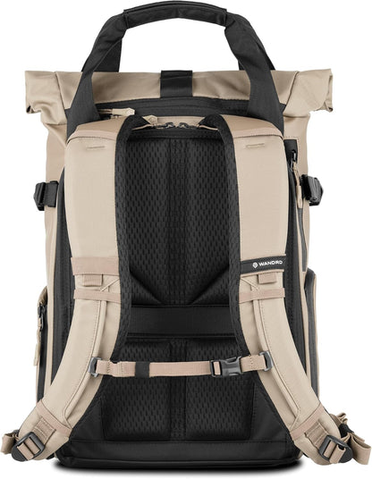 WANDRD All New PRVKE 15L V4 Camera Backpack: Built-In Camera Cube Travel Backpack with Quick Side Access, Rolltop Expansion, Clamshell Opening, Magnetic Tote Handles