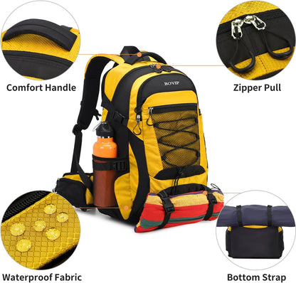 BOVIP 40L Hiking Backpack Waterproof Lightweight Daypack Travel Sports Camping Backpack for Men Women