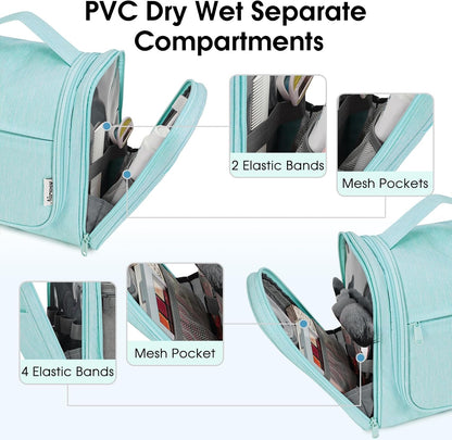 Narwey Hanging Toiletry Bag for Women Travel Makeup Bag Organizer Toiletries Bag for Cosmetics Essentials Accessories