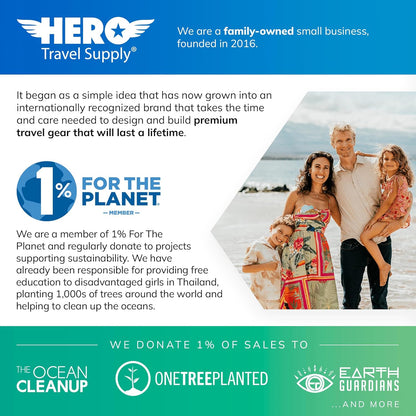 HERO Neck Wallet, RFID Blocking Passport Holder, Easy to Conceal and Pouch