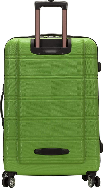 Rockland Melbourne Hardside Expandable Spinner Wheel Luggage, Green, 2-Piece Set (20/28)