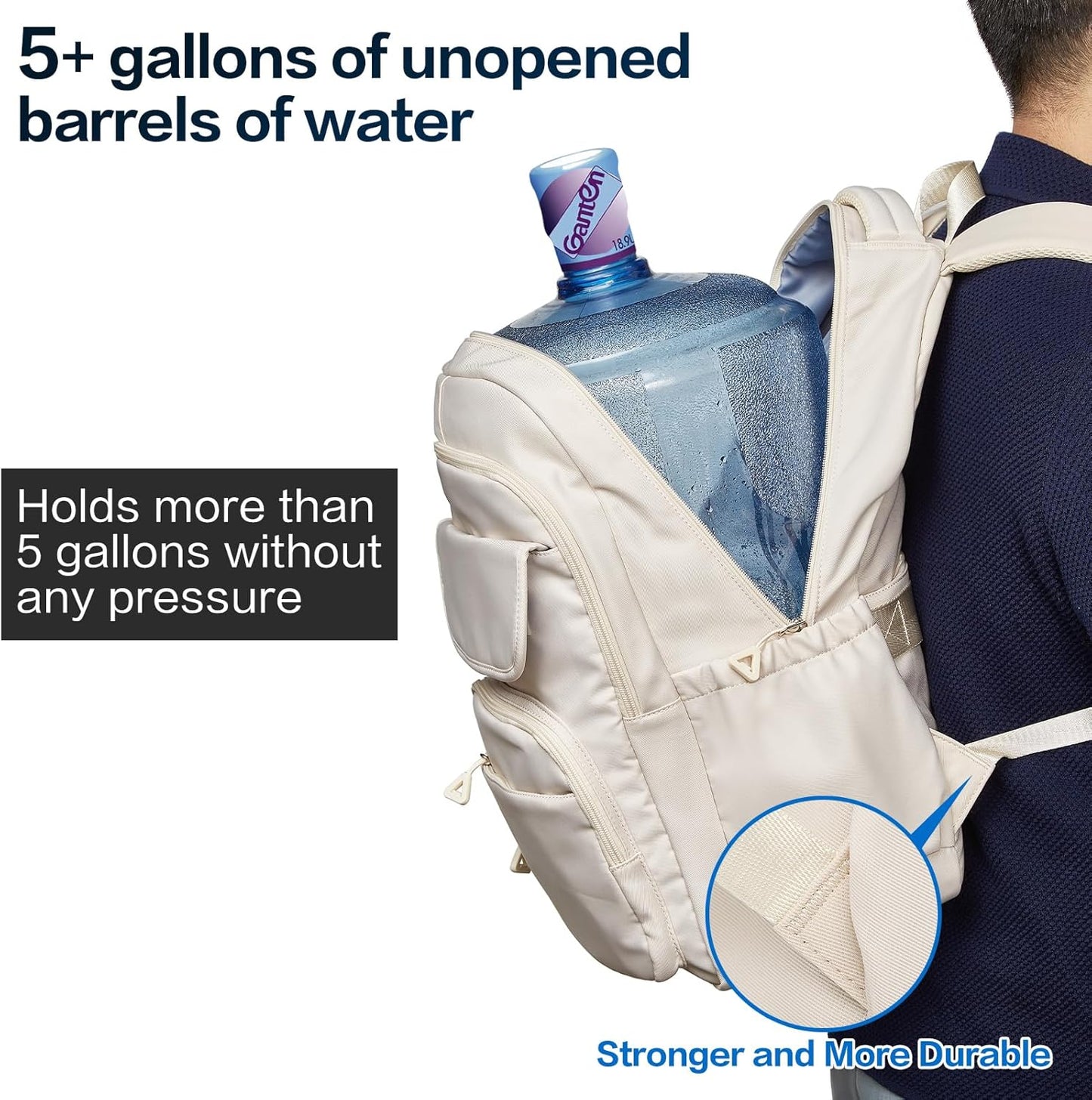 FOXLOVER Travel Laptop Backpack, Anti-Theft Slim Business Backpack, School College Bag for Men & Women, Fits 15.6 Inch Laptop