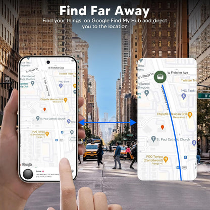 Air Tracker Tag for Android Smart Tag（Not for iOS）Air Tracker Tags-4 pack Android Work with Google Find Hub App Key Finder Bluetooth Tracker Item Locator for Purse, Keys, Luggage, Backpack, Pets，etc.