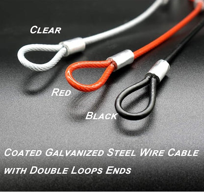 15 pcs 7.9 inch 3mm Thickness Galvanized Steel Wire Cable - Image 5