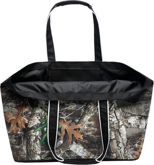 geckobrands Oversized Beach Tote – Large and Stylish Beach Bag with 4 Exterior Pockets and Zippered Internal Compartment