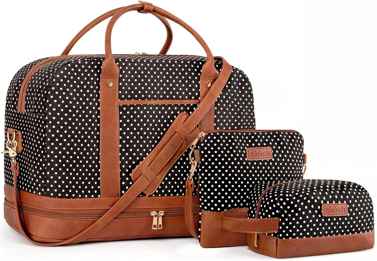 Weekender Bag for Women Canvas Overnight Bag Large Travel Tote Bag Carry on Shoulder Duffle Bag With Shoe Compartment,Perfect for Travel/Daily Use/Birthday Gift …