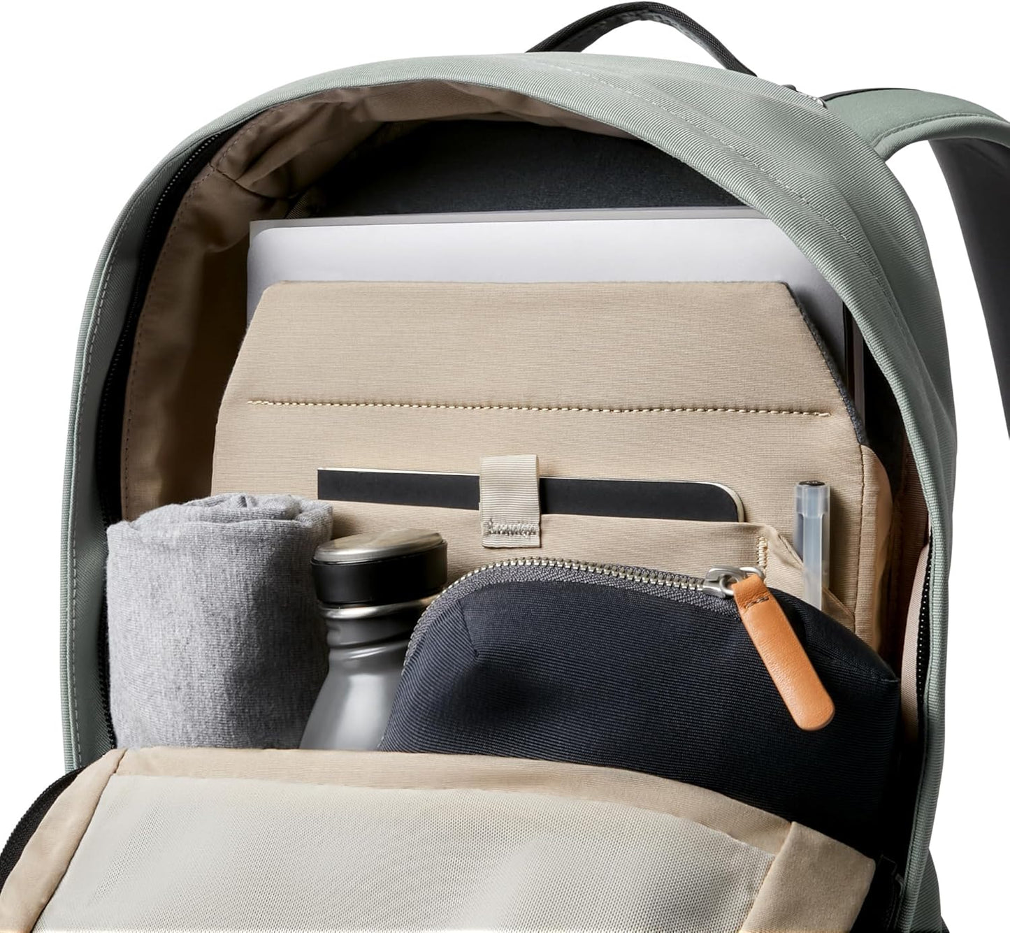 Bellroy Classic Backpack Compact – (Laptop Bag, Laptop Backpack, 16L) - Eucalyptus