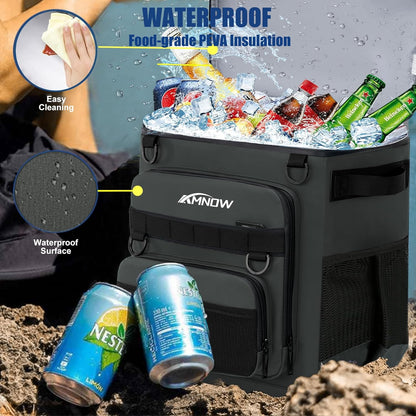 Backpack Cooler Insulated Leak Proof for Men Women 50 Cans Soft Cooler Backpack Insulated Waterproof Large Capacity Coolers Bag Portable for Lunch Camping Travel Picnic Hiking