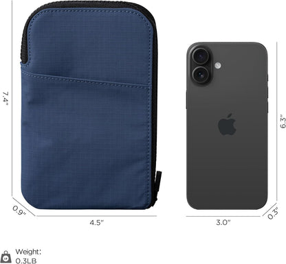 ALPAKA Zip Travel Wallet - Store Your Travel Accessories Efficiently - 3 Internal Pockets For Your Passport and More - 2 Card Slots - Made From Recycled and RFID-Protective Material